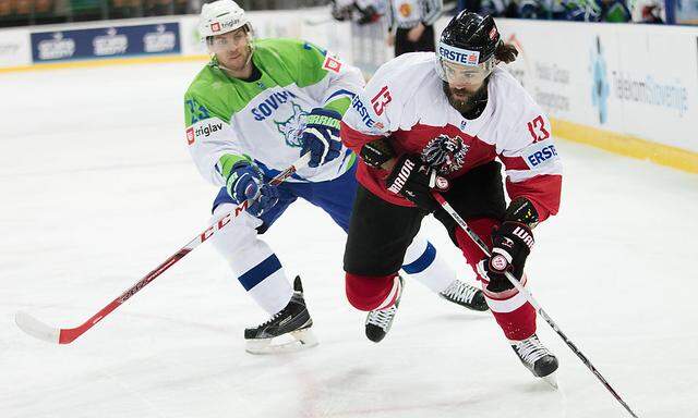 EISHOCKEY-WM - DIVISION IA:  OeSTERREICH - SLOWENIEN