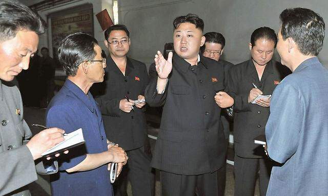 North Korea's leader Kim Jong-un visits the February 11 Factory at the Ryongsong Machine Complex