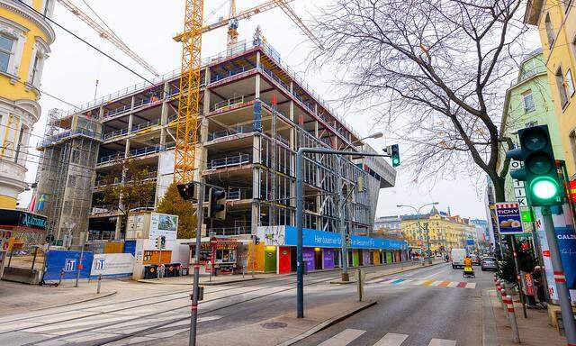 Ikea am Westbahnhof feierte im Dezember 2020 Dachgleiche.