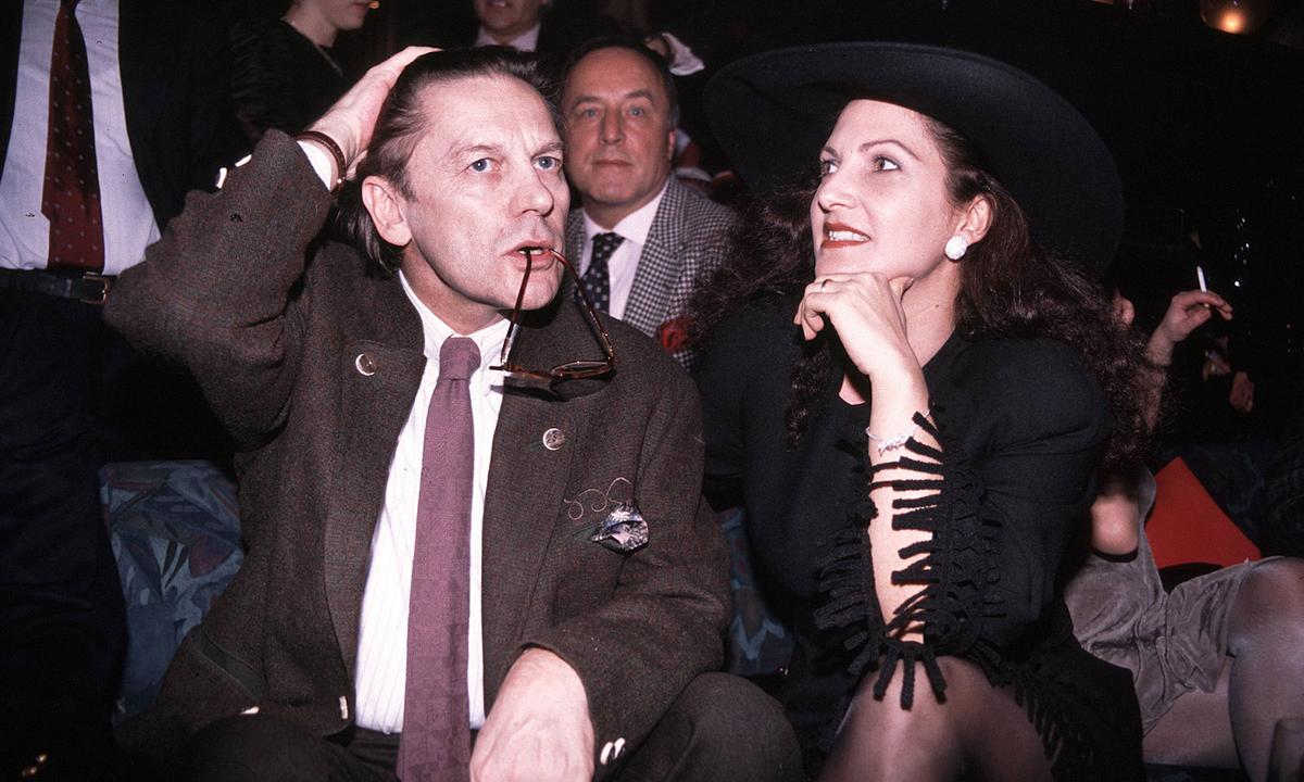 HELMUT BERGER CON FRANCESCA GUIDATO AL GILDA Editorial Usage Only PUBLICATIONxNOTxINxITA Copyright: xMarinoxPrestax/xGIA