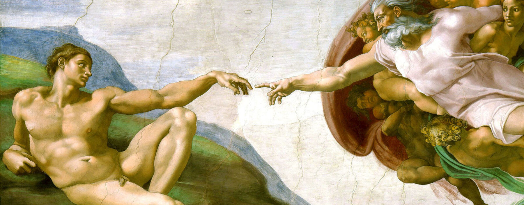 Und das Bilderverbot? Michelangelo malte in der Sixtinischen Kapelle den Schöpfergott als weißen alten Mann.
