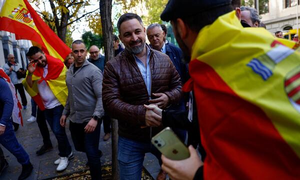 Der Vorsitzenden der rechtspopulistischen Vox, Santiago Abascal.
