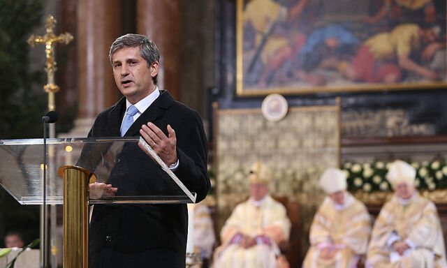 FESTGOTTESDIENST ZUM AMTSANTRITT VON SALZBURGER ERZBISCHOF LACKNER: SPINDELEGGER