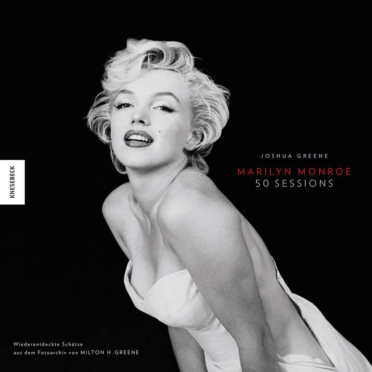 Pat Newcomb, Marilyn Assistent, über das Buch "Dieses Buch gibt einen wahrhaft authentischen Einblick in Marilyns Leben. Es ist die beste Zusammenstellung von Fotos des glamourösesten Stars der Welt, aufgenommen von einem Mann, der sie wirklich kannte. Joshua Greene: Marilyn Monroe - 50 SessionsSchätze aus dem Fotoarchivvon Milton H. Greene360 Seiten, Knesebeck Verlag