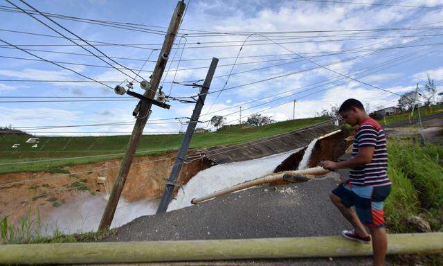 In Puerto Rico ist die Infrastruktur zerstört