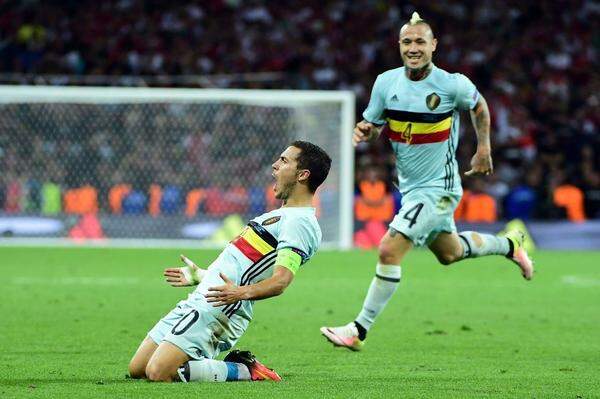 Eden Hazard war der überragende Mann, als die hoch gelobten Belgier Österreich-Bezwinger Ungarn mit 4:0 nach Hause schickten.