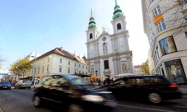 DIE MARIAHILFER STRAszE KUeNFTIG GROszTEILS FUeR AUTOVERKEHR GESPERRT