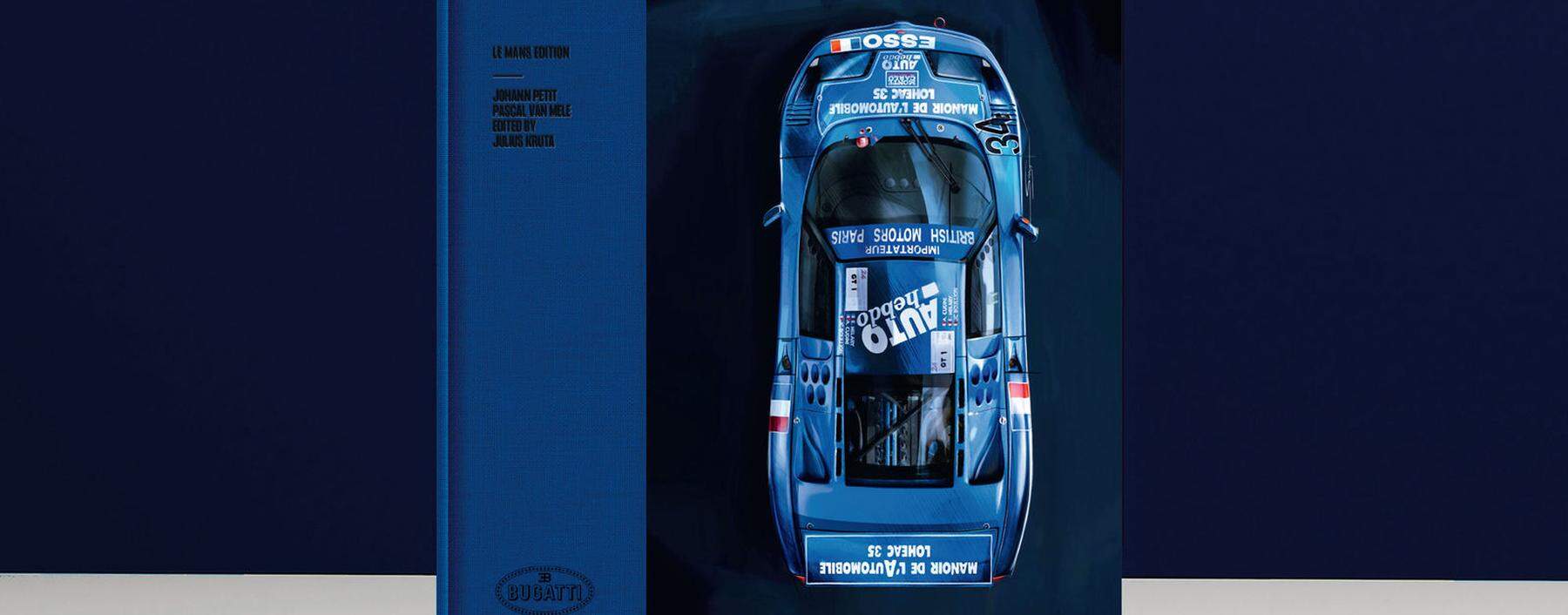 Schon vergriffen: Die 110 Exemplare der „Le Mans Edition“. „The EB110 & The Last Bugatti Racing Cars“, 440 Seiten, 800 Euro.