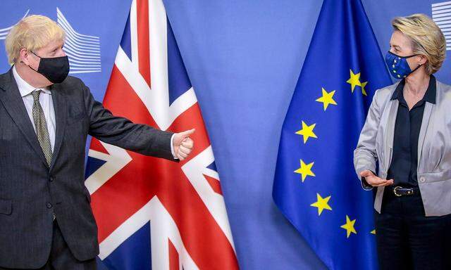 Premier Boris Johnson und EU-Kommissionspräsidentin Ursula von der Leyen am Mittwoch in Brüssel.