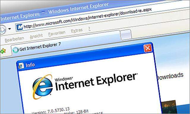 Internet Explorer, Screenshot