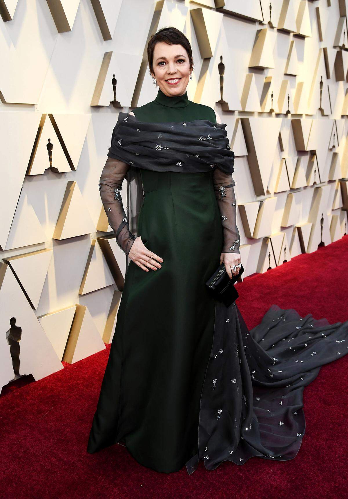 Olivia Colman wurde 2019 für ihre Rolle als Queen Anne in "The Favourite – Intrigen und Irrsinn" mit dem Oscar für die beste weibliche Hauptrolle geehrt. Sie trug ein Kleid von Prada. 