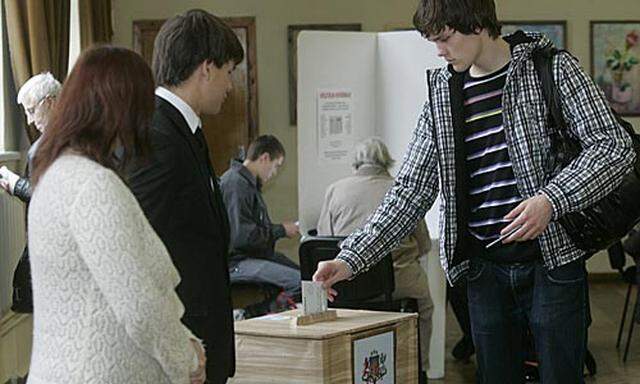 Exit Poll Lettische MitteRechtsRegierung