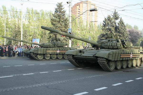 Hier zu sehen: Kampfpanzer vom Typ T-72.