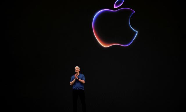 Apple-Chef Tim Cook bei der jährlichen Entwicklerkonferenz in Cupertino. 