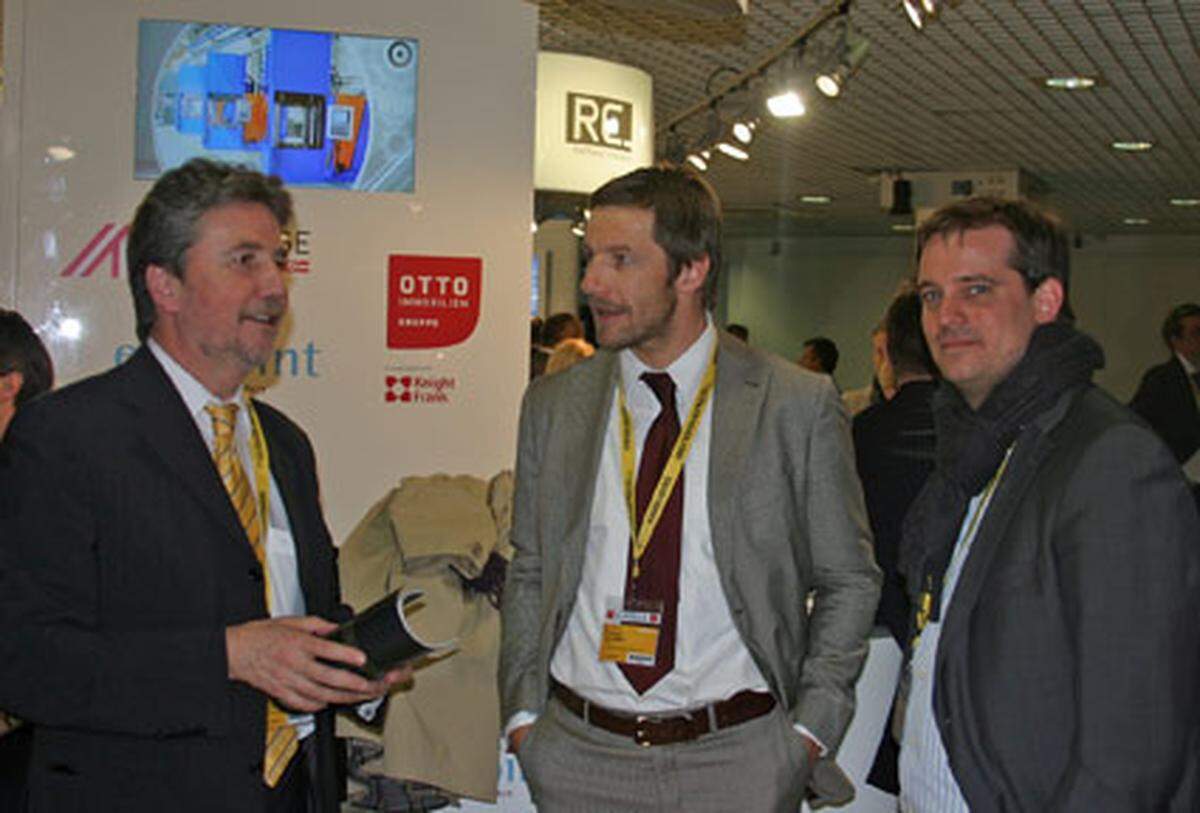 Karl Bier (UBM Realitätenentwicklung AG), Rudolf Alexander Schmid (PwC Real Estate) und Clemens Lehr (GLD Invest Group)