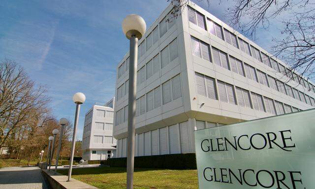 Glencore Firmensitz in Zug, Schweiz.