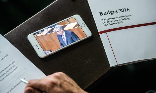 Austrian Financial Minister Hans Joerg Schelling Presents Budget