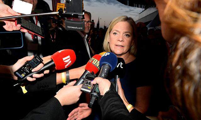 Die amtierende schwedische Ministerpräsidentin, Magdalena Andersson