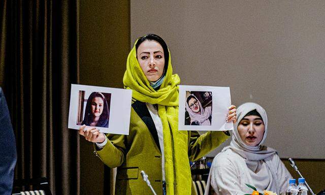 Bei ihrer Protestaktion in Oslo: Kamosh machte auf inhaftierte Aktivistinnen aufmerksam.