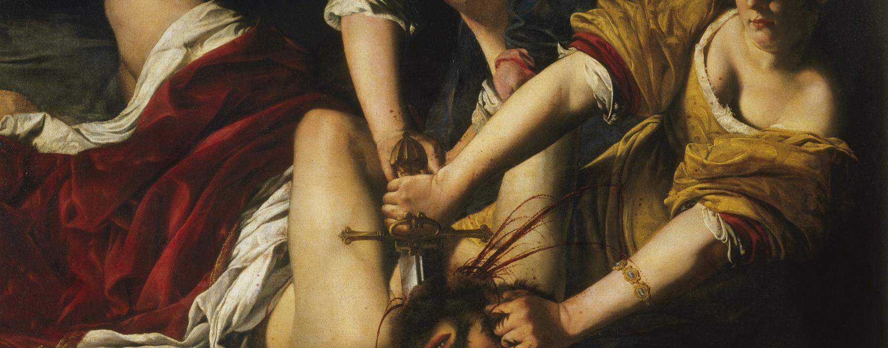 Nimmt die Malerin hier Bezug auf ihre Biografie? „Judith und Holofernes“, von Artemisia Gentileschi (1612). 