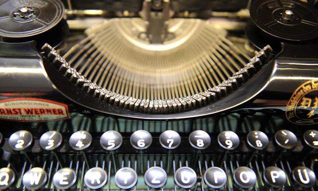 Eine alte Schreibmaschine.