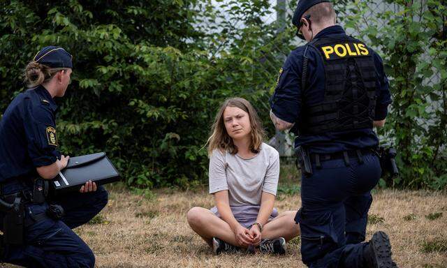 Archivbild von Greta Thunberg vom Juni 2023 bei einer Protestaktion in Malmö.