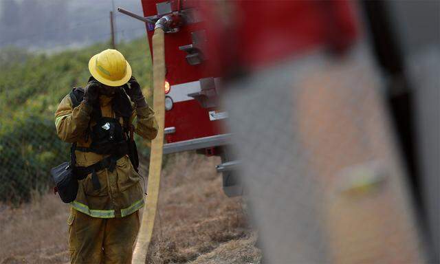 Die Feuerwehr kämpft derzeit gegen 22 Waldbrände.