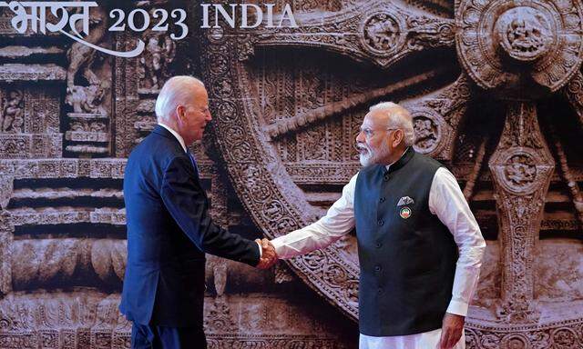 US-Präsident Joe Biden und  Indiens Premierminister Narendra Modi.