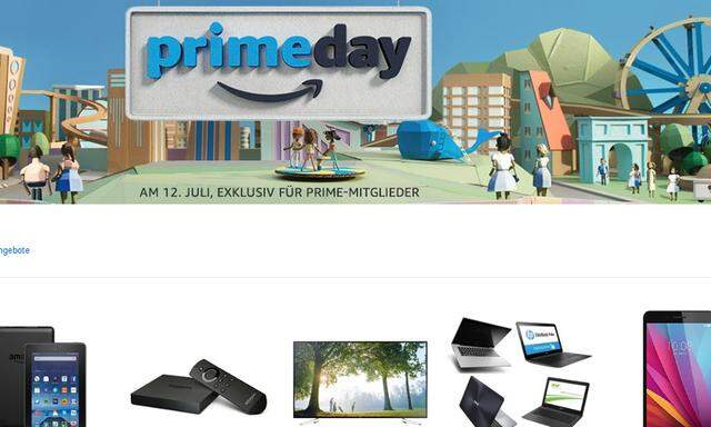 Amazon bewirbt den 12. Juli als Prime-Day mit vielen Rabatten.