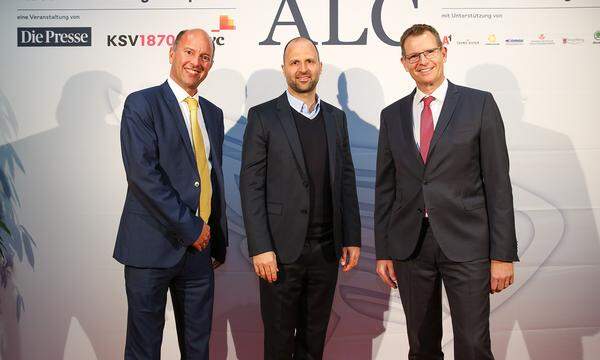 PwC Österreich Territorry Leader Energy Michael Sponring, Wirtschaftslandesrat Marco Tittler und "Presse"-Geschäftstellenleiter Andreas Rast (v. l.)