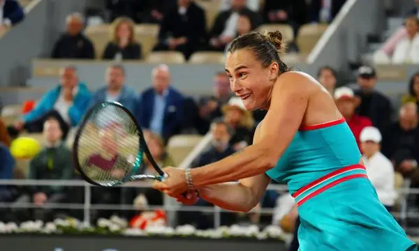 Aryna Sabalenka in Paris. 