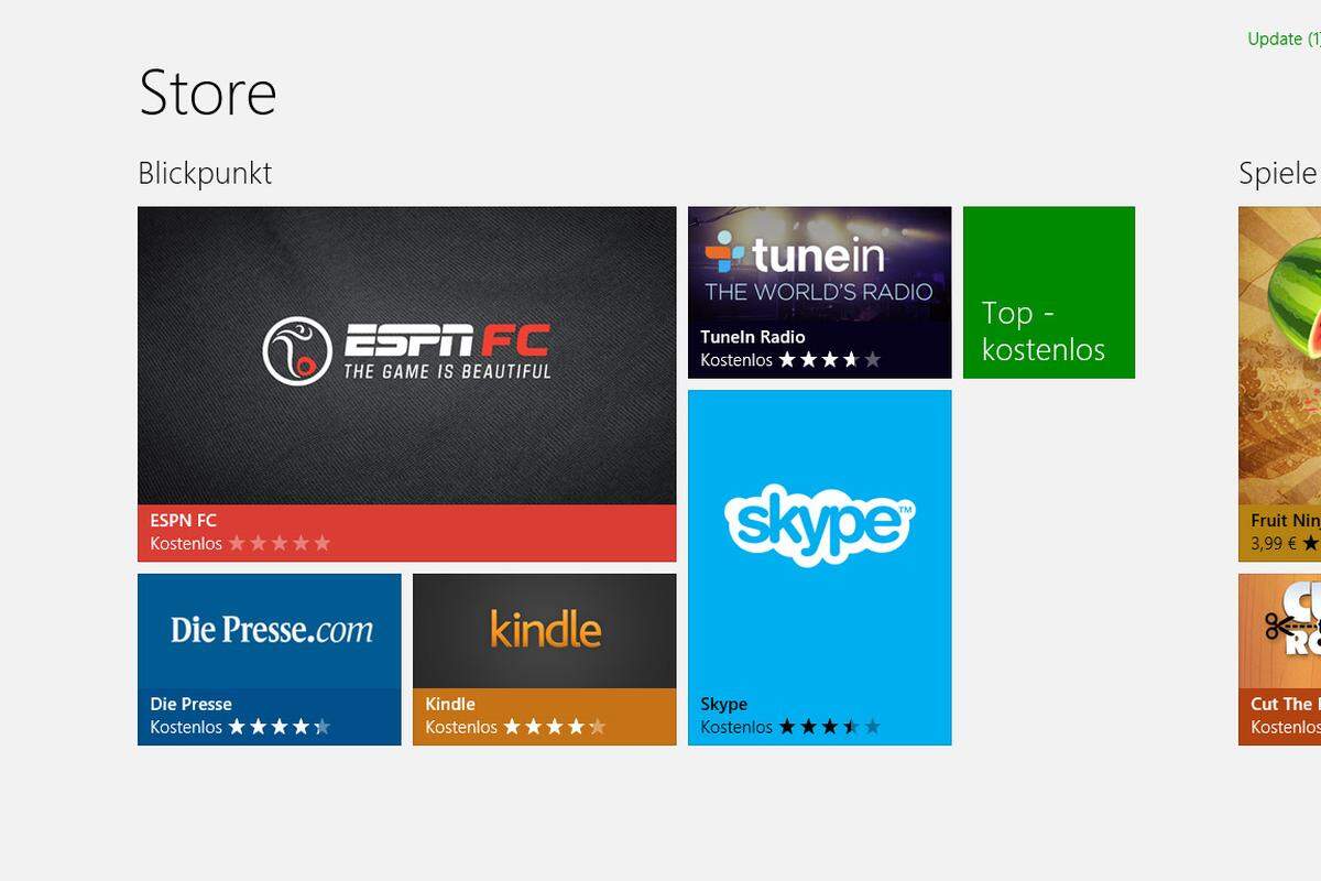 Ab sofort ist DiePresse.com auch mit einer eigenen App für Windows 8 im Windows Store vertreten. Die Software ist kostenlos zum Download verfügbar.