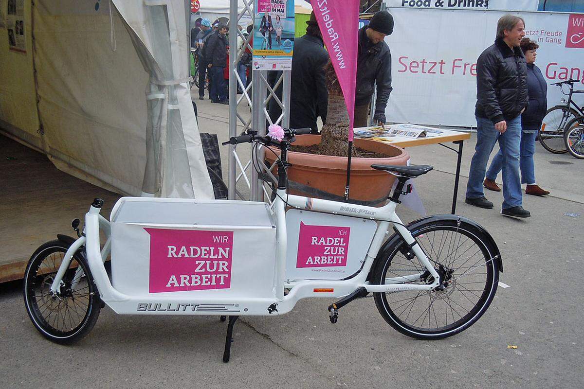 Die "Argus Radlobby" machte für Radfahren in Wien Werbung.
