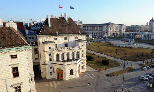 Blick auf die Wiener Hofburg