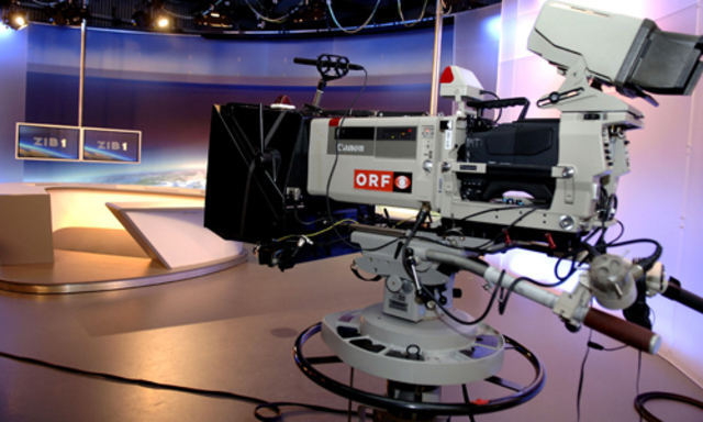 Traum-Arbeitsplatz vieler Publizistik-Studenten: Das ZIB-Studio.