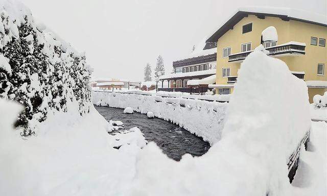 So hat die Schneesituation in Mallnitz am Mittwoch ausgesehen.