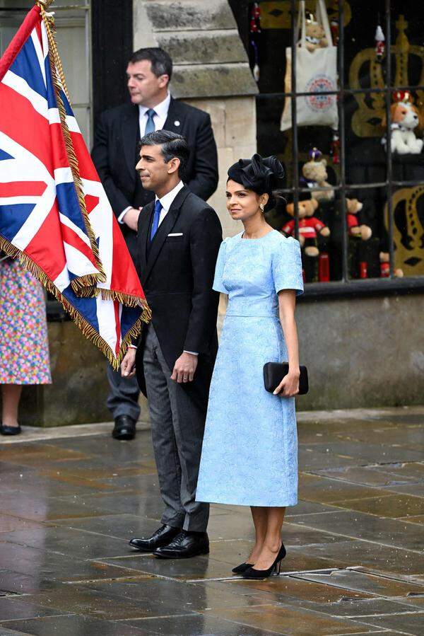 Der britische Premierminister Rishi Sunak und seine Frau Akshata Murty.