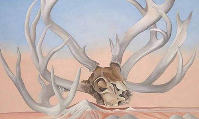 O'Keeffe bediente den Mythos US-Kunst durchaus ironisch: „From the Faraway, Nearby“, 1937.