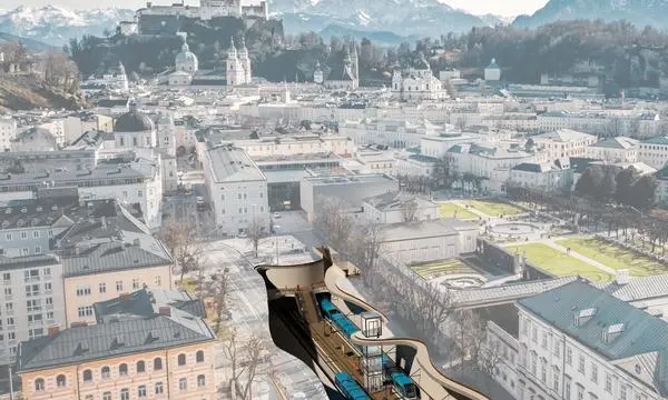 So sieht der Plan aus: Die Lokalbahn soll unterirdisch bis zum Mirabellplatz verlängert werden. Die Salzburger wollen das nicht - ihre Ablehnung ist aber nicht bindend.