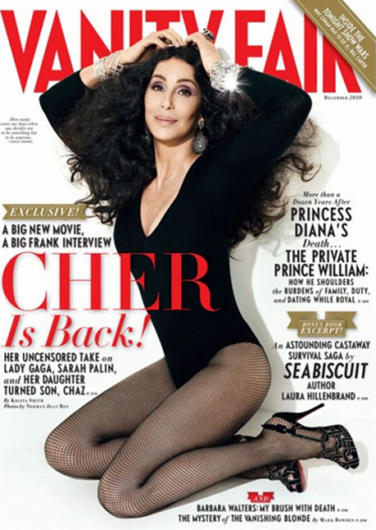 Ob das Cover von Vanity Fair auf Grund von Chers Schönheitsoperationen oder Photoshop so künstlich wirkt, lässt sich nicht feststellen.