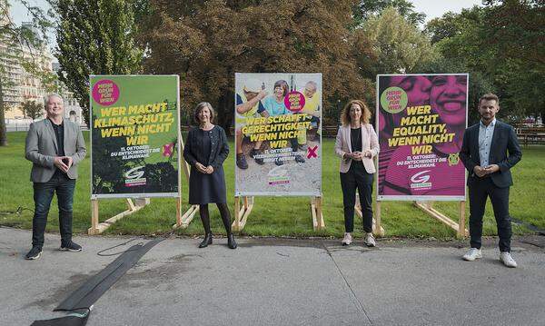 Auch bei der zweiten Plakatserie bleiben die Grünen ihren Themen treu. Allerdings will man sich hier noch mehr auf das "soziale Klima" fokussieren.