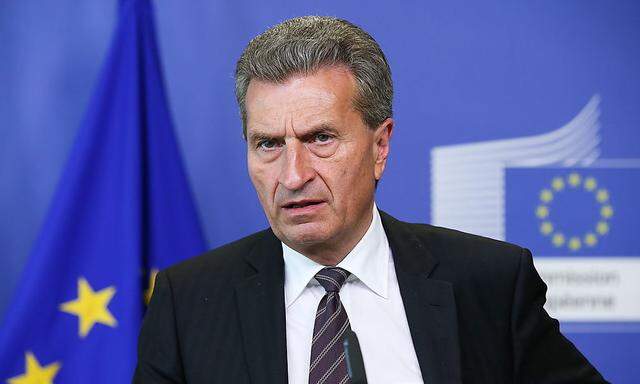 Der scheidende Energiekommissar Günther Oettinger.