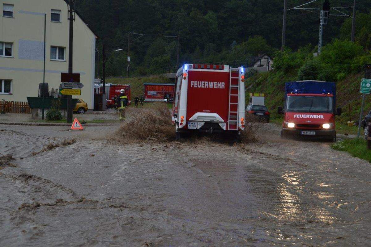 Feuerwehreinsatz am Mittwochnachmittag in Schlöglmühl (Niederösterreich).