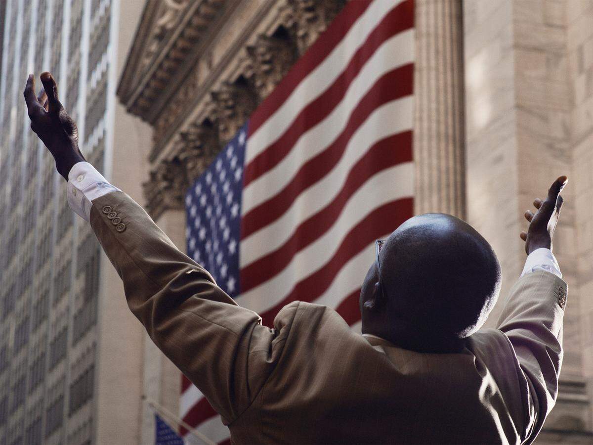 Ein Straßenprediger auf der Wall Street in New York: Er ruft die Banker zur Umkehr auf. (Christopher Anderson, 2011)