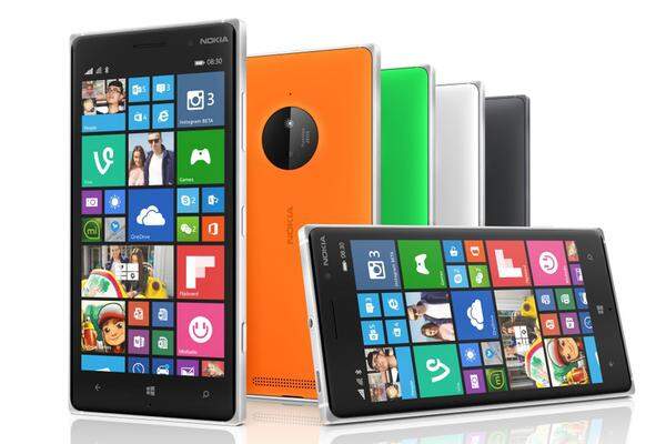 Microsoft-Tochter Nokia hat auf der IFA mit dem 830er ein Mittelklasse-Smartphone mit Windows Phone 8.1 vorgestellt, das trotz niedrigem Preis eine Oberklasse-Kamera bieten soll. Die 10-Megapixel-Kamera kommt mit Zeiss-Optik und optischem Bildstabilisator. Wie bei Lumia-Geräten üblich besteht das Gehäuse aus einem Alu-Rahmen und einem Kunststoff-Rücken. 330 Euro.