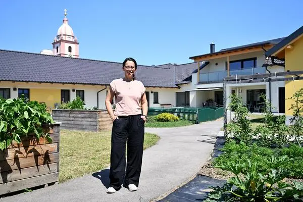 Christa Schwinner is a farmer and nurse and runs the retirement community.