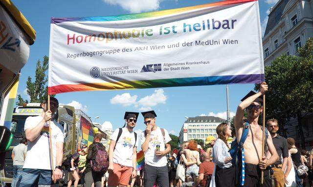 Die Unis zeigen bei der Regenbogenparade Flagge – traditionelle Normvorstellungen über Geschlecht und Sexualität sind aber auch an Hochschulen noch präsent.