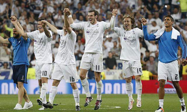 Feierstimmung bei Real Madrid nach dem Sieg über Manchester City