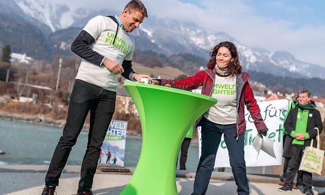 TIROL-LANDTAGSWAHL: WAHLKAMPFSCHLUSS GRUENE: MAIR/ FELIPE