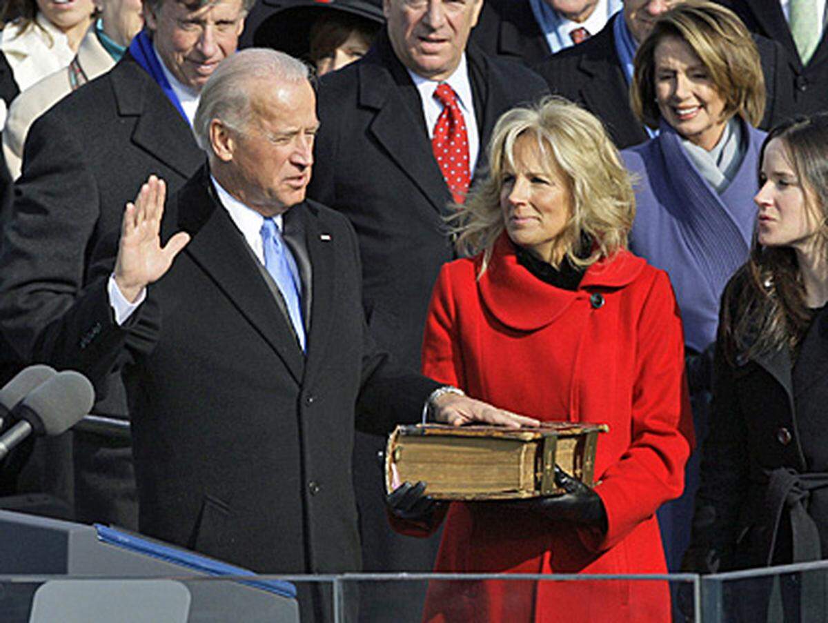 Vizepräsident Joe Biden gelobte.